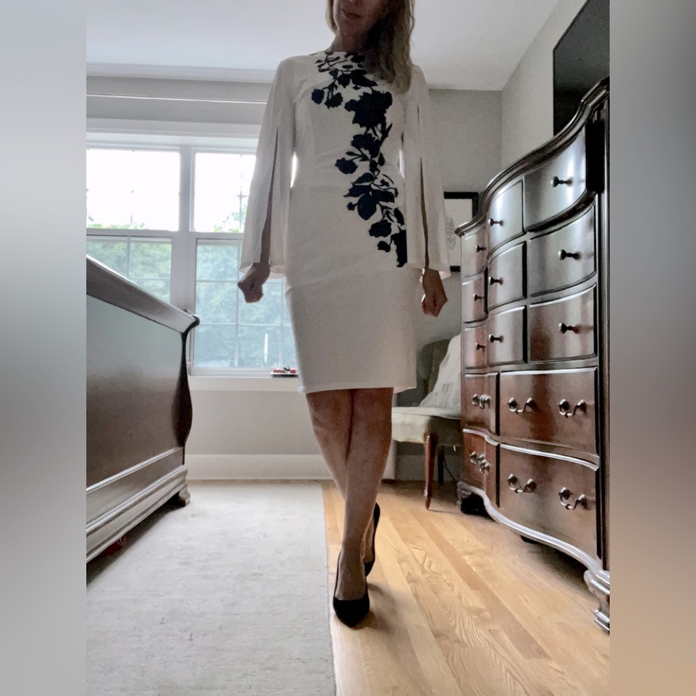 Pretty white and black dress